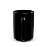 Upland Logo Black Coffee Mug — Yellow UPLAND Design (11oz, 15oz)