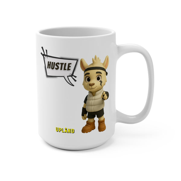 Hustle Uppie 15oz Ceramic Mug — Motivational Coffee Cup