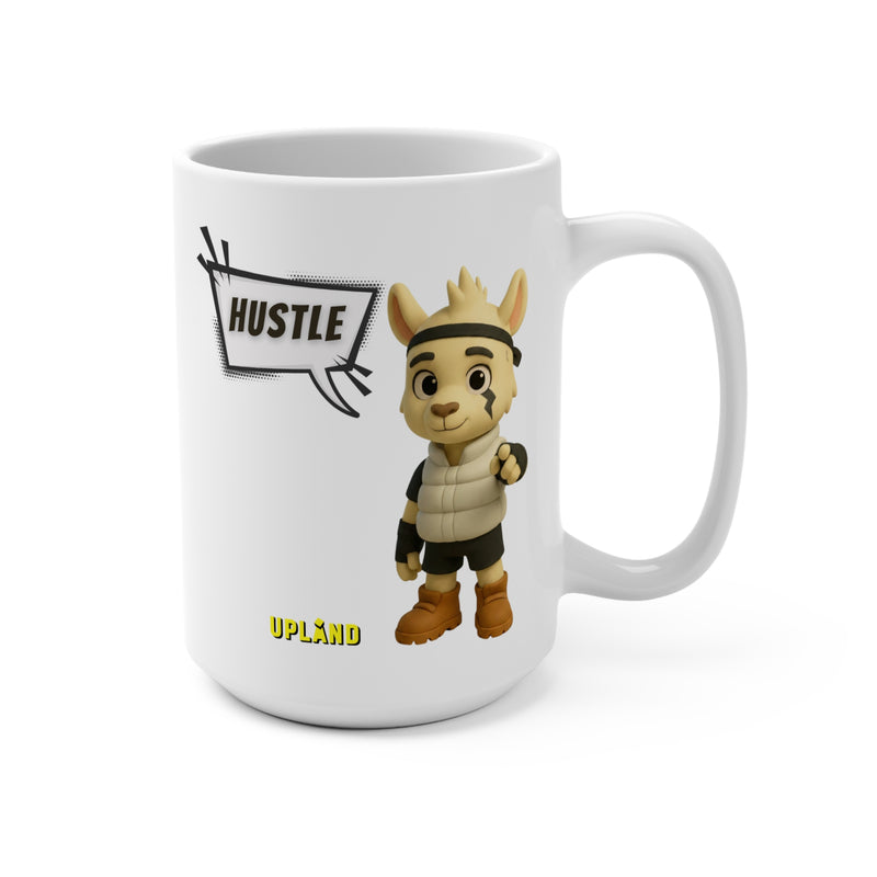 Hustle Uppie 15oz Ceramic Mug — Motivational Coffee Cup
